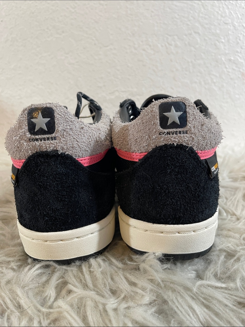 CONVERSE FASTBREAK PRO MID Cordura Sneakers Total Eclipse & Pink Size 11 NEW - Picture 6 of 14